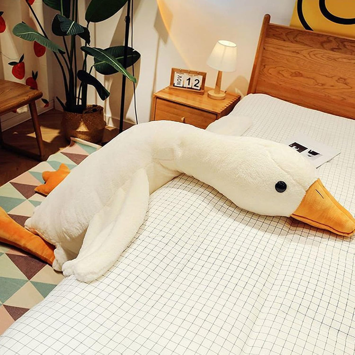 Grafingy Peluche de cisne, 35.43 pulgadas, 5.5 libras, animales de...