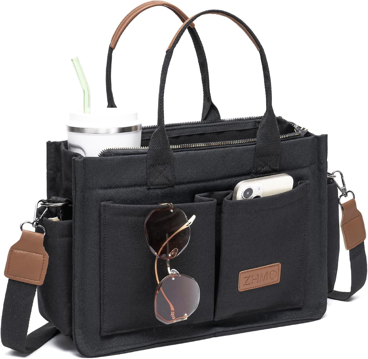 ZHMO Bolso de lona para mujer, bolsos cruzados para mujer, bolsos d...