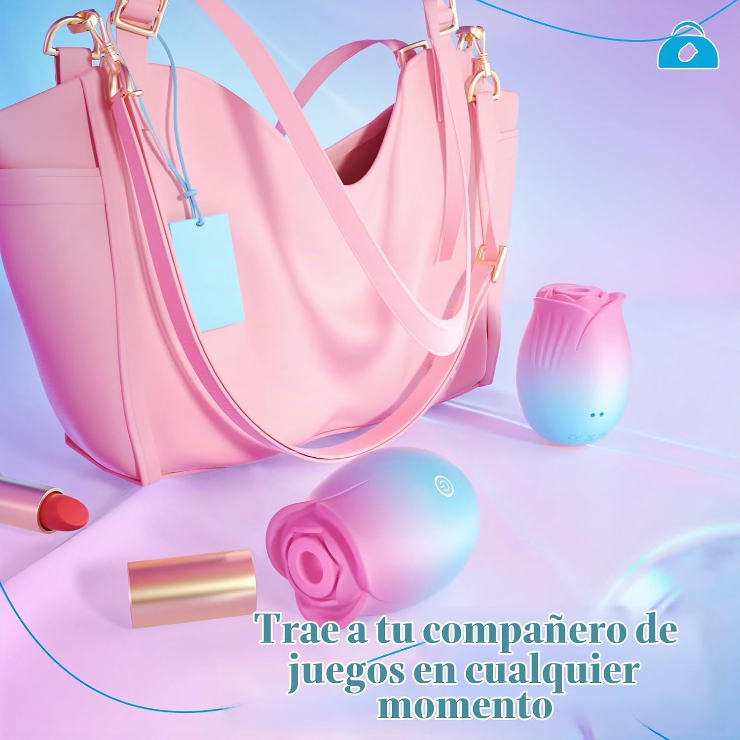 Gasevimo Juguetes para adultos, vibrador de rosas para mujeres, jug...