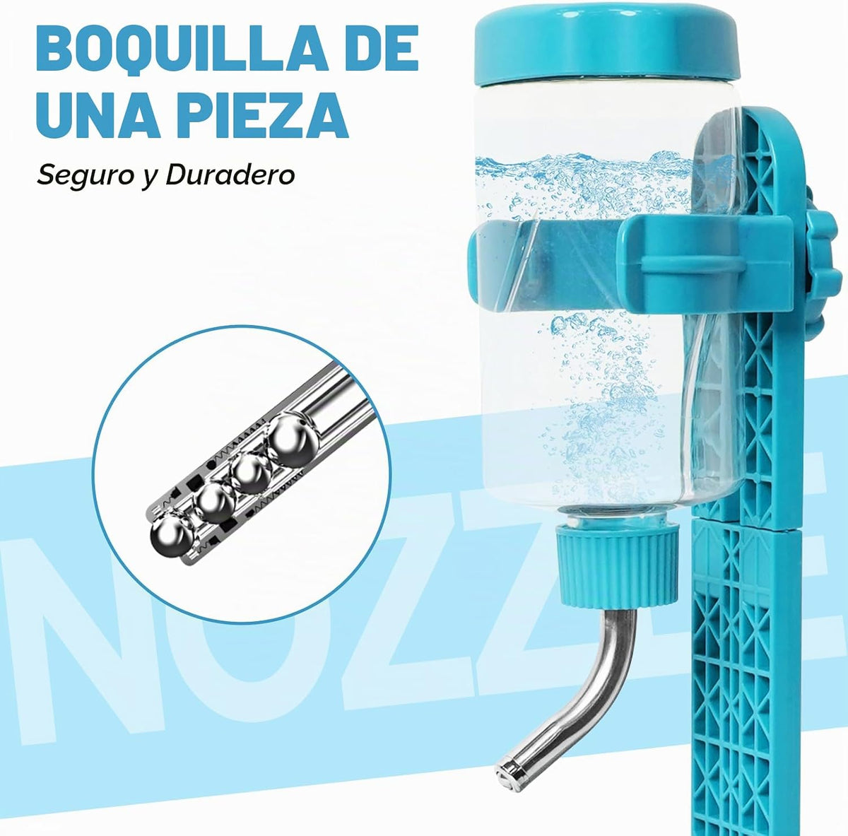 VANNON Dispensador de agua de pie para mascotas, dispensador de bot...