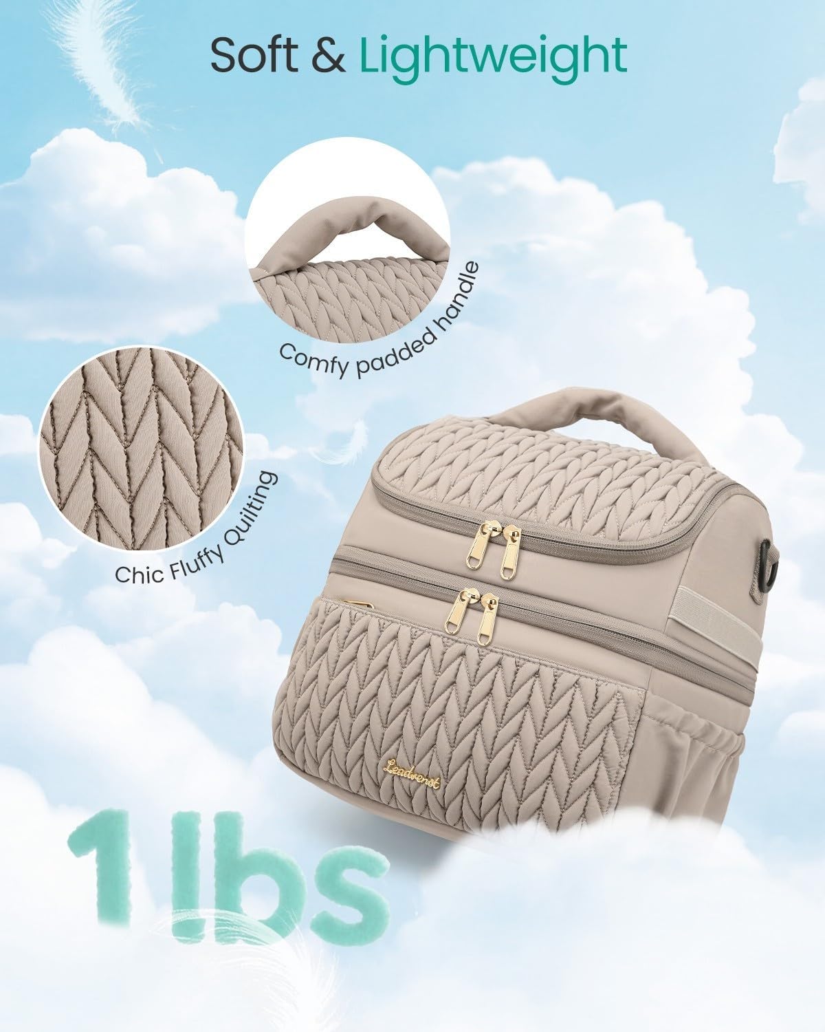 Leadvenst Bolsa enfriadora de leche materna, doble cubierta de 12L...