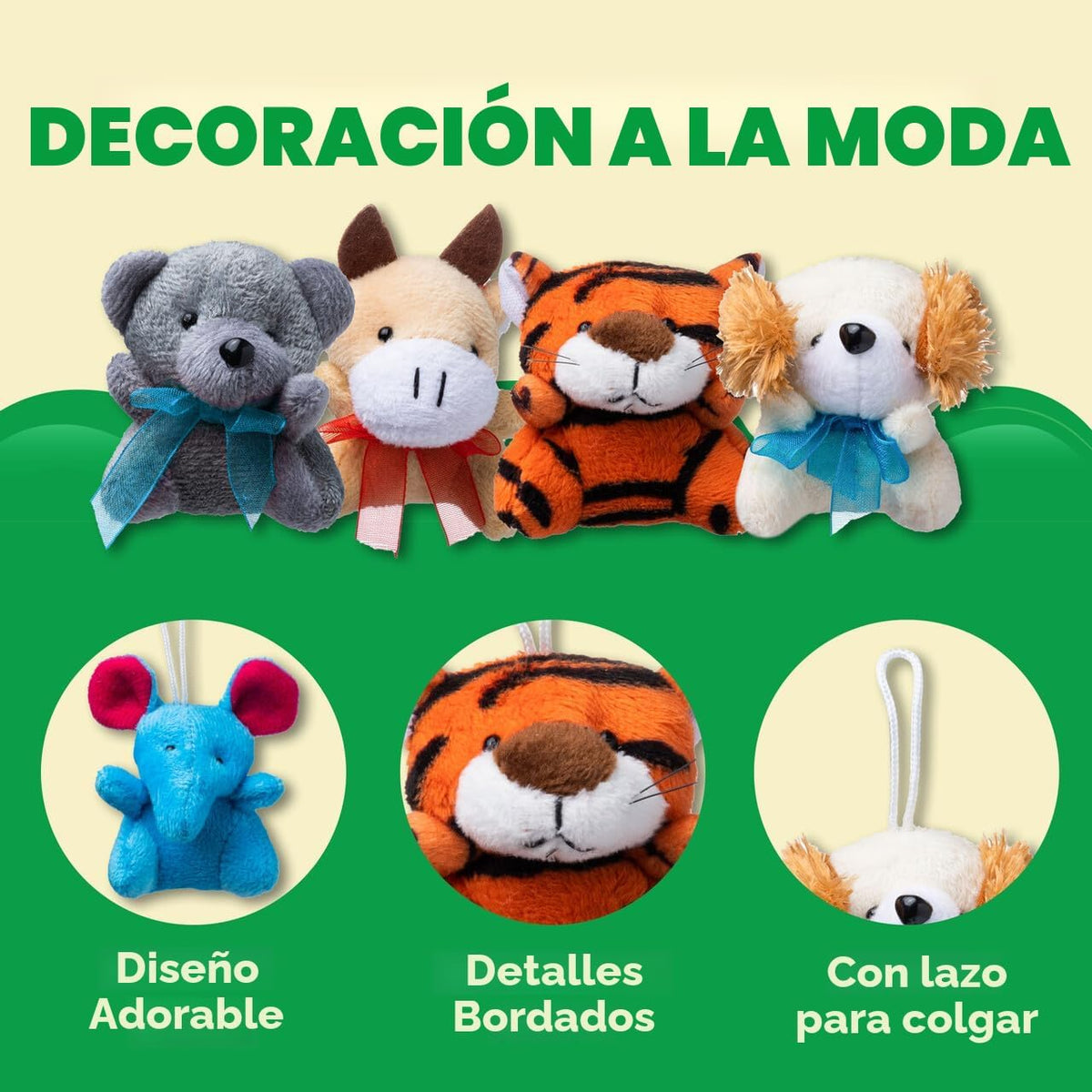 JOYIN Paquete de 36 mini juguetes de peluche de animales surtidos (...