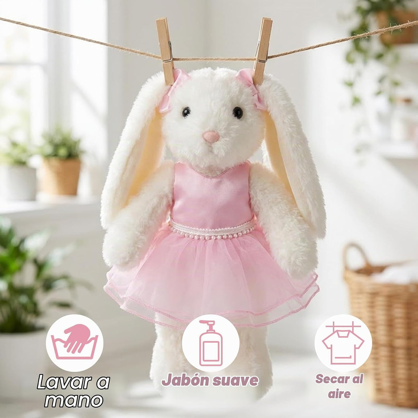 okegztoa - Juguete de peluche de bailarina, tutú rosa, falda de per...