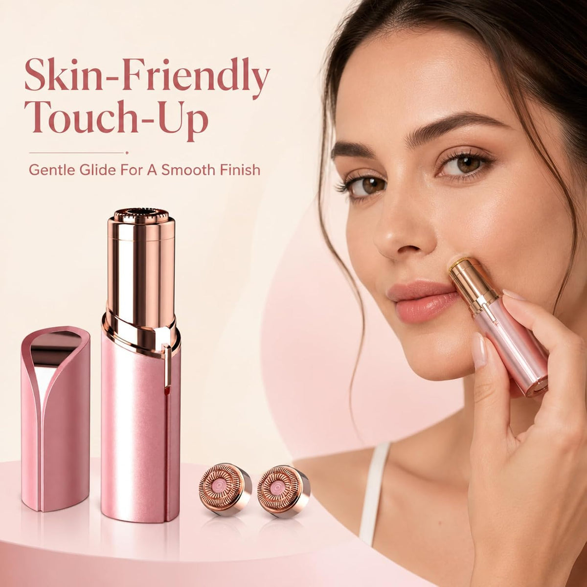 Removedor de vello facial impecable para mujeres, como se ve en la...
