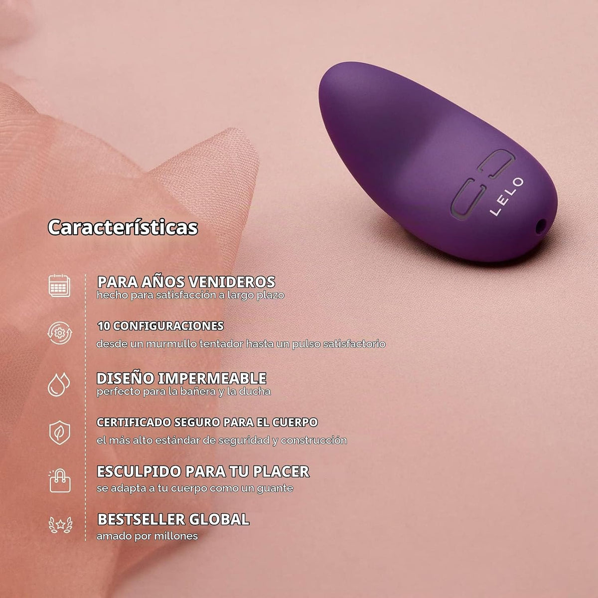 LELO Lily 3 - Mini bala vibrador, masajeador personal discreto, lav...