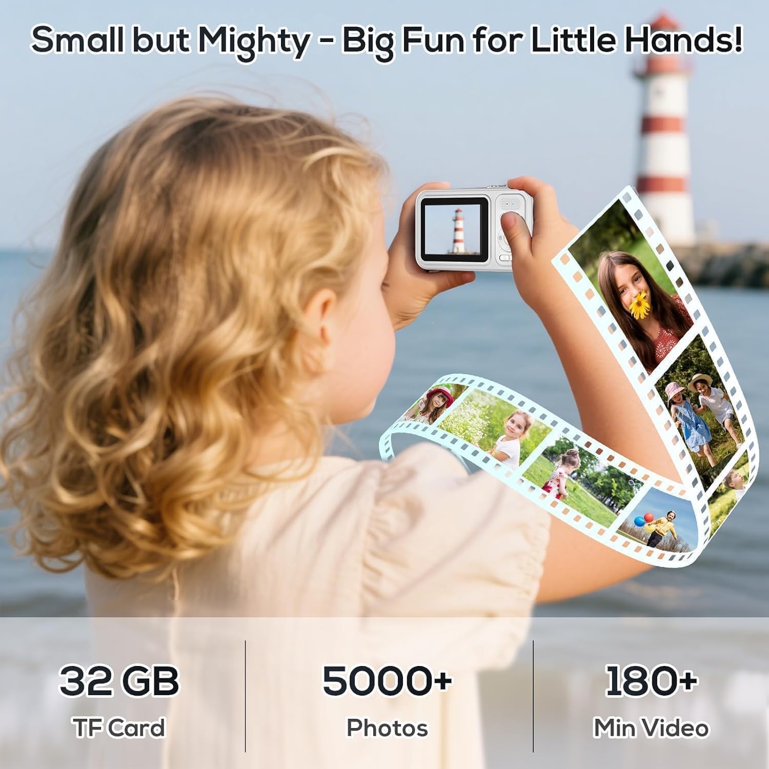 Cámara digital para niños, cámaras digitales de 48 MP FHD 1080P par...