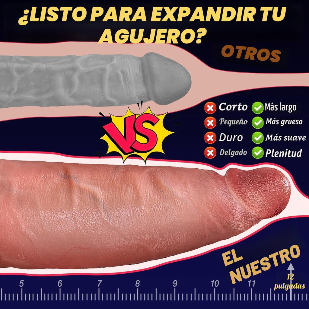 Juguetes Sexuales de 13'' Consolador Grande Enorme - Coocfa...