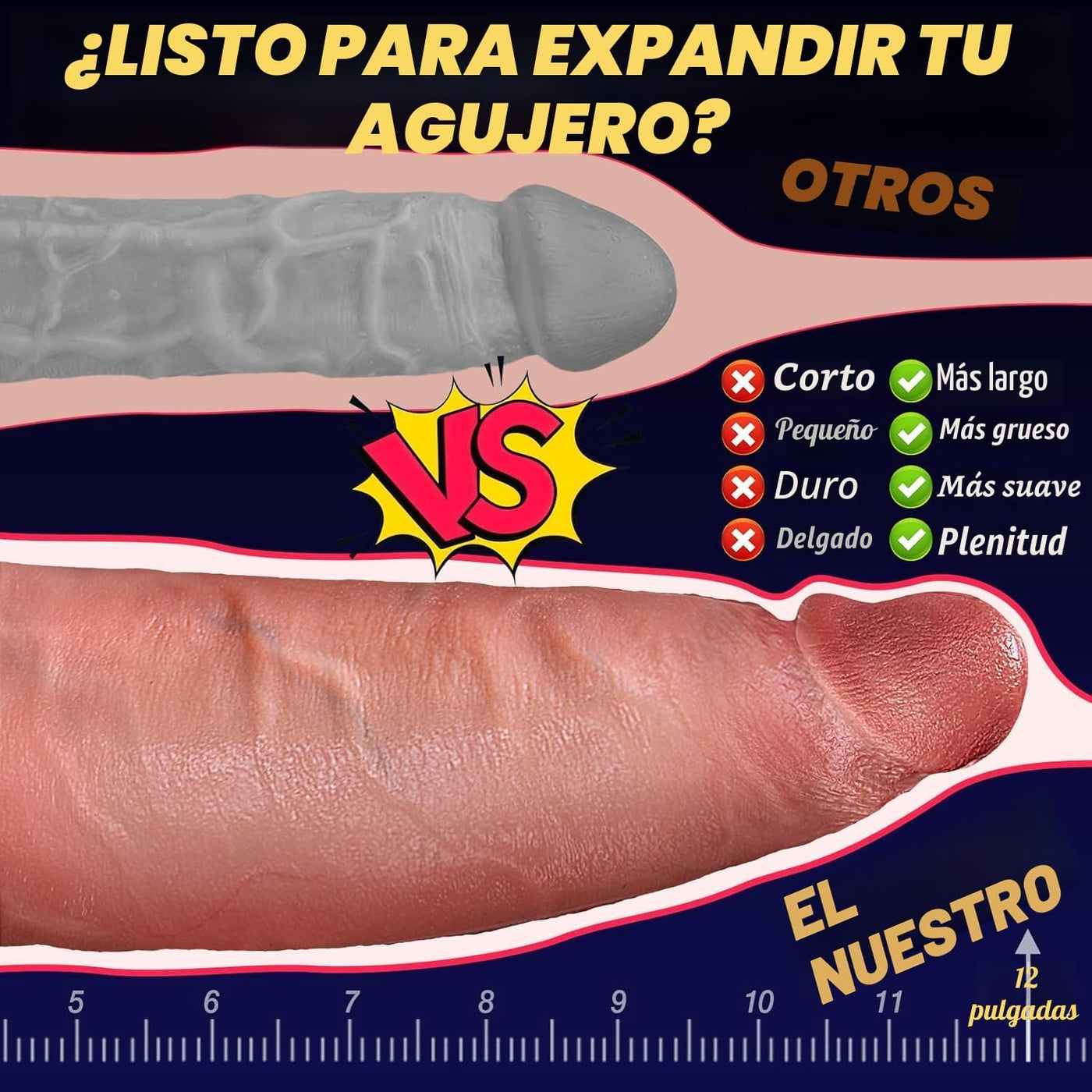 Juguetes Sexuales de 13'' Consolador Grande Enorme - Coocfa...