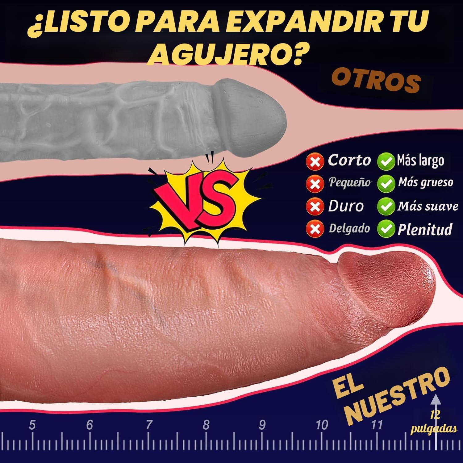 Juguetes Sexuales de 13'' Consolador Grande Enorme - Coocfa...