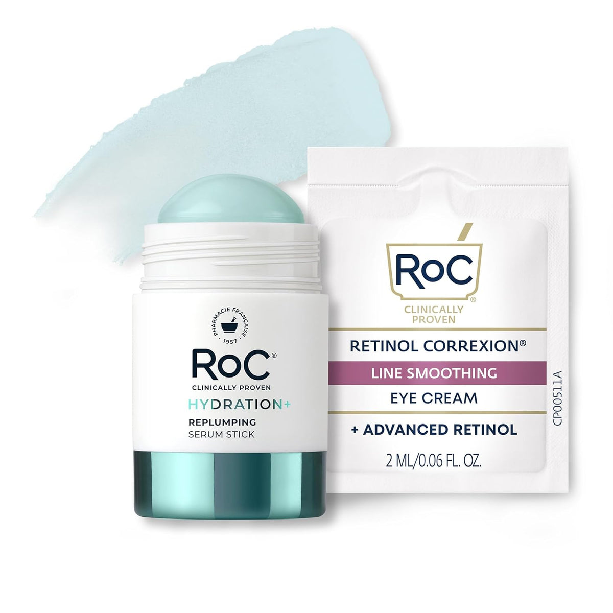 RoC Hydration+ Suero en barra reafirmante, ácido hialurónico y pépt...