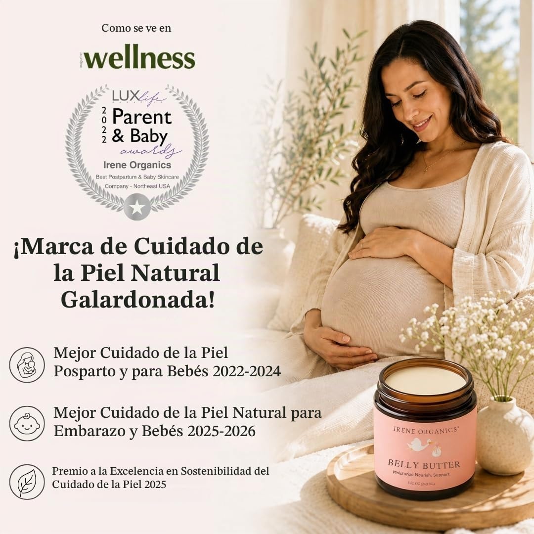 Irene Organics Mantequilla Orgánica para el Vientre para Prevención...