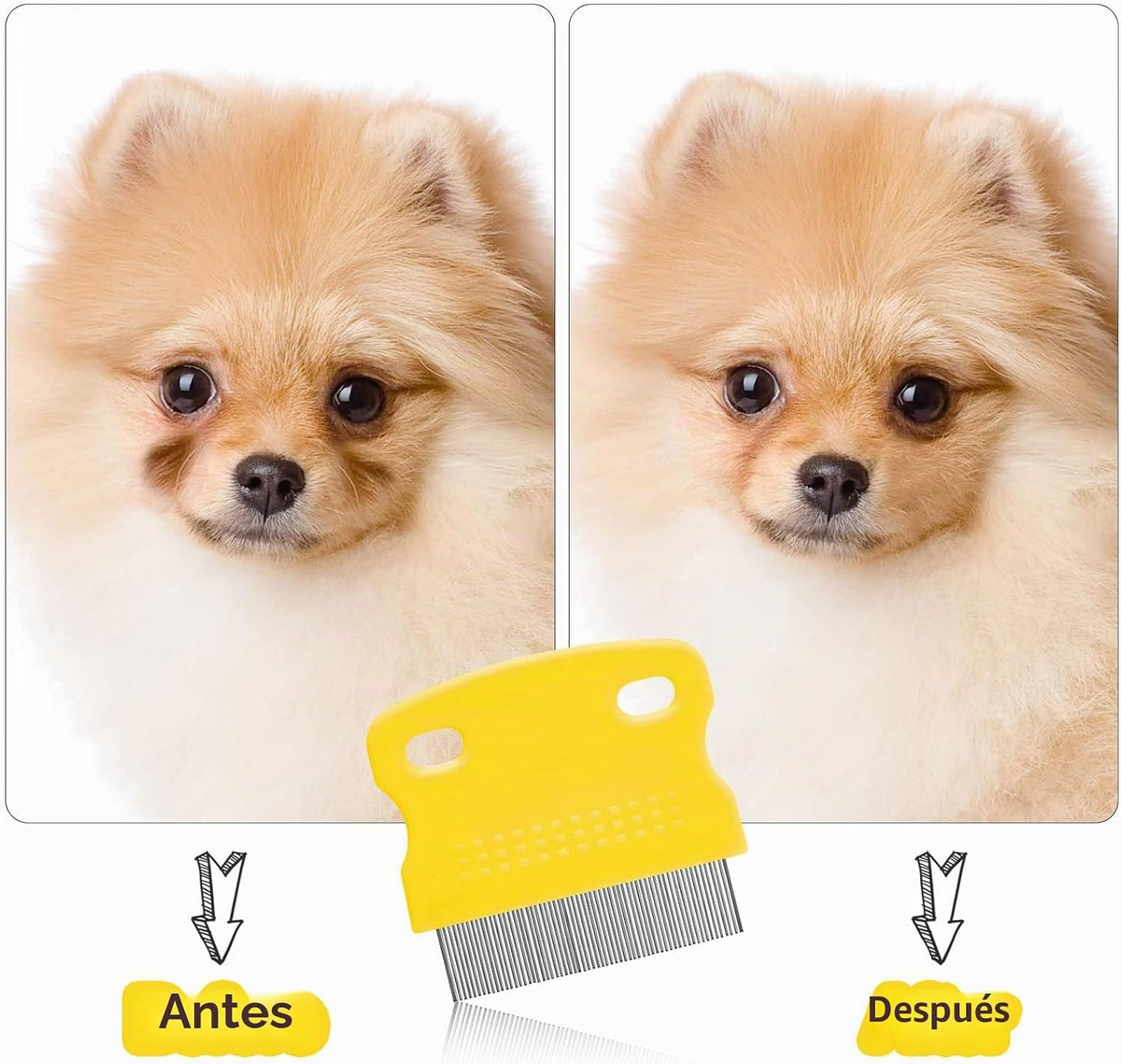Boao - Peine para ojos de perro, 5 unidades, removedor de manchas d...