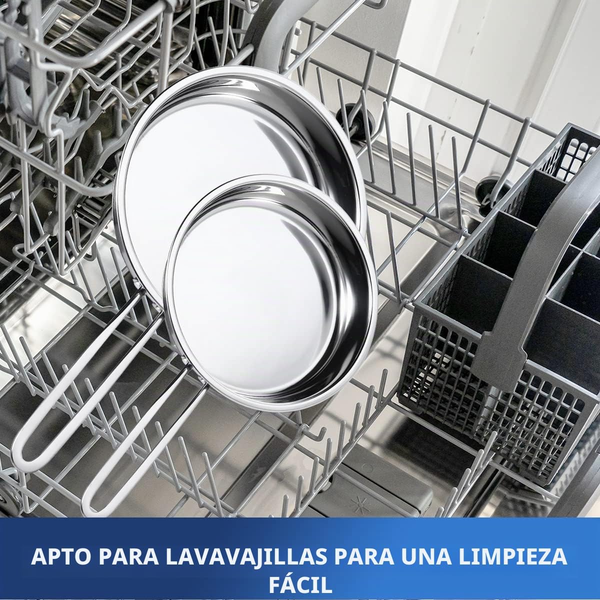 Aufranc Juego de ollas y sartenes de 10 piezas, juego de utensilios...