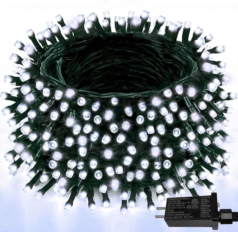 165 pies 500 luces LED de Navidad cadena interior al aire libre imp...