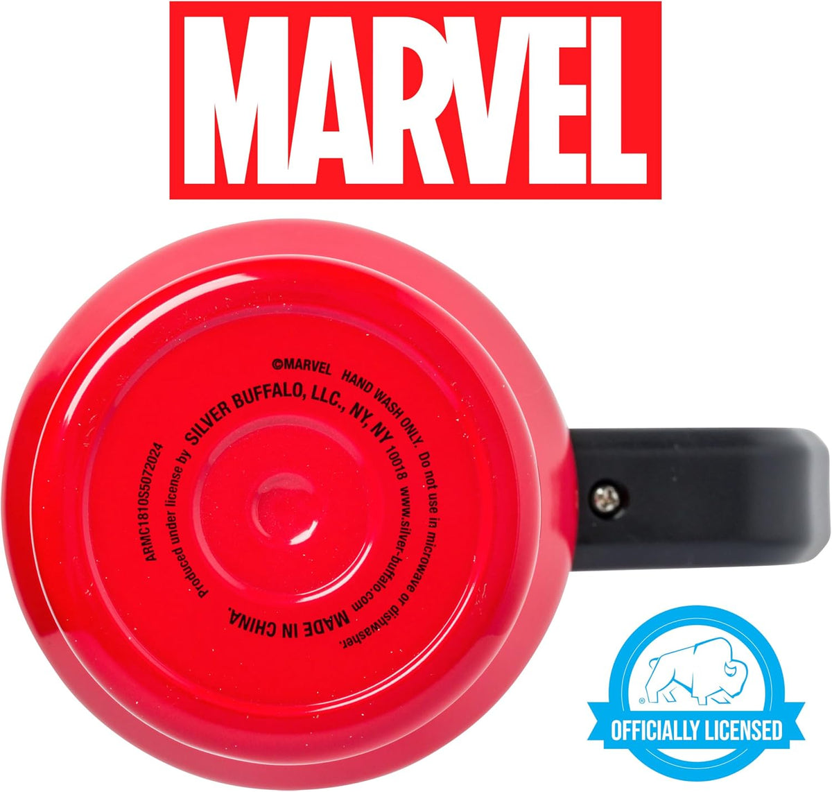 Silver Buffalo Marvel Spider-Man - Vaso de acero inoxidable, 40 onz...