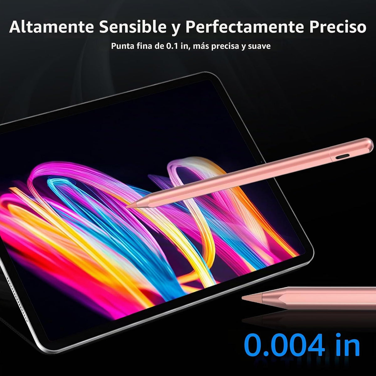 Lápiz digital para iPad FindMy compatible con Apple iPad 6-11th-Oro...