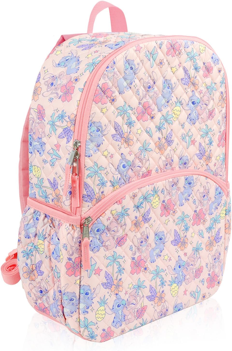 Paquete de mochila escolar Stitch & Angel con mochila de lujo de 16...