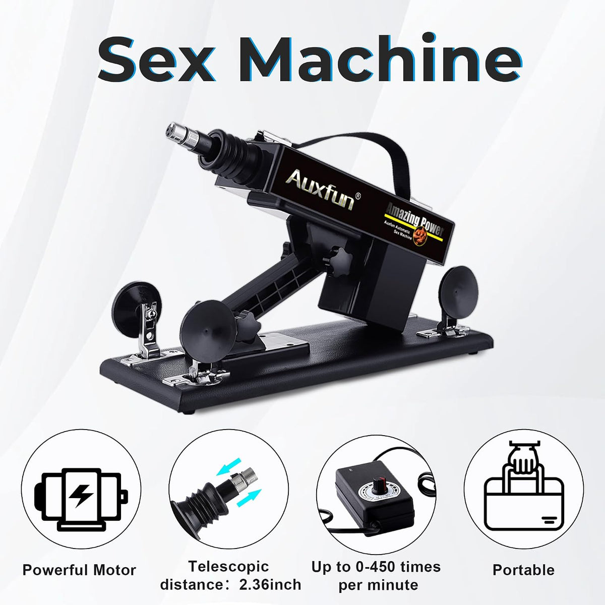 AUXFUN Máquina sexual Love Machine Fuck Machine con adaptador de ve...
