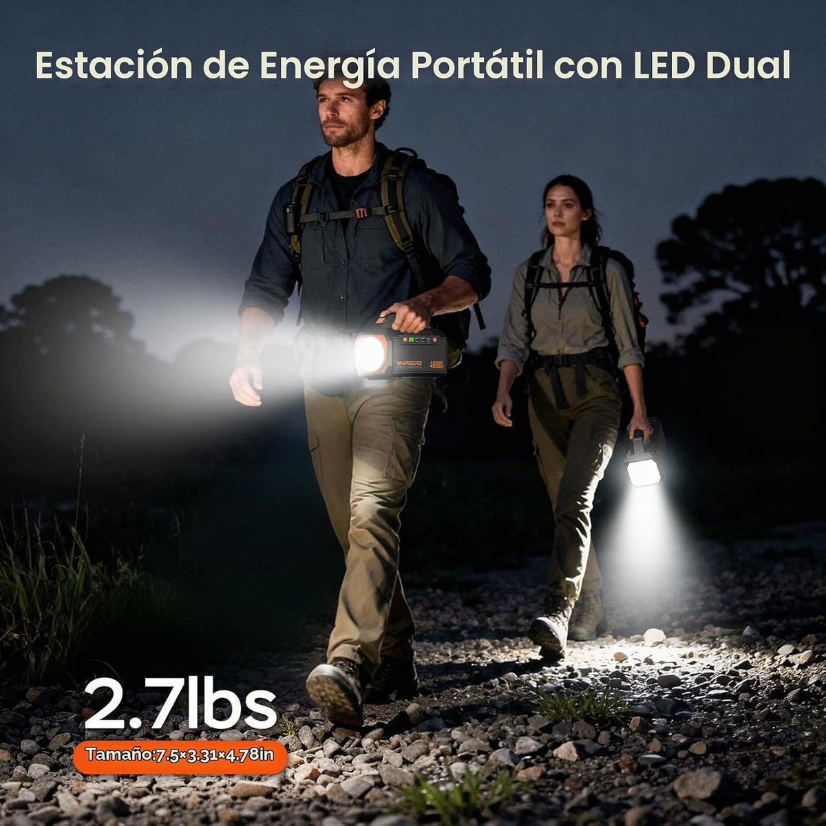 MARBERO Generador solar de 177.6Wh Estación de energía portátil par...