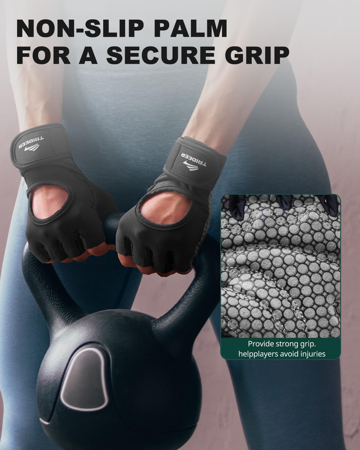 Trideer Guantes de levantamiento de pesas para mujeres y hombres |...