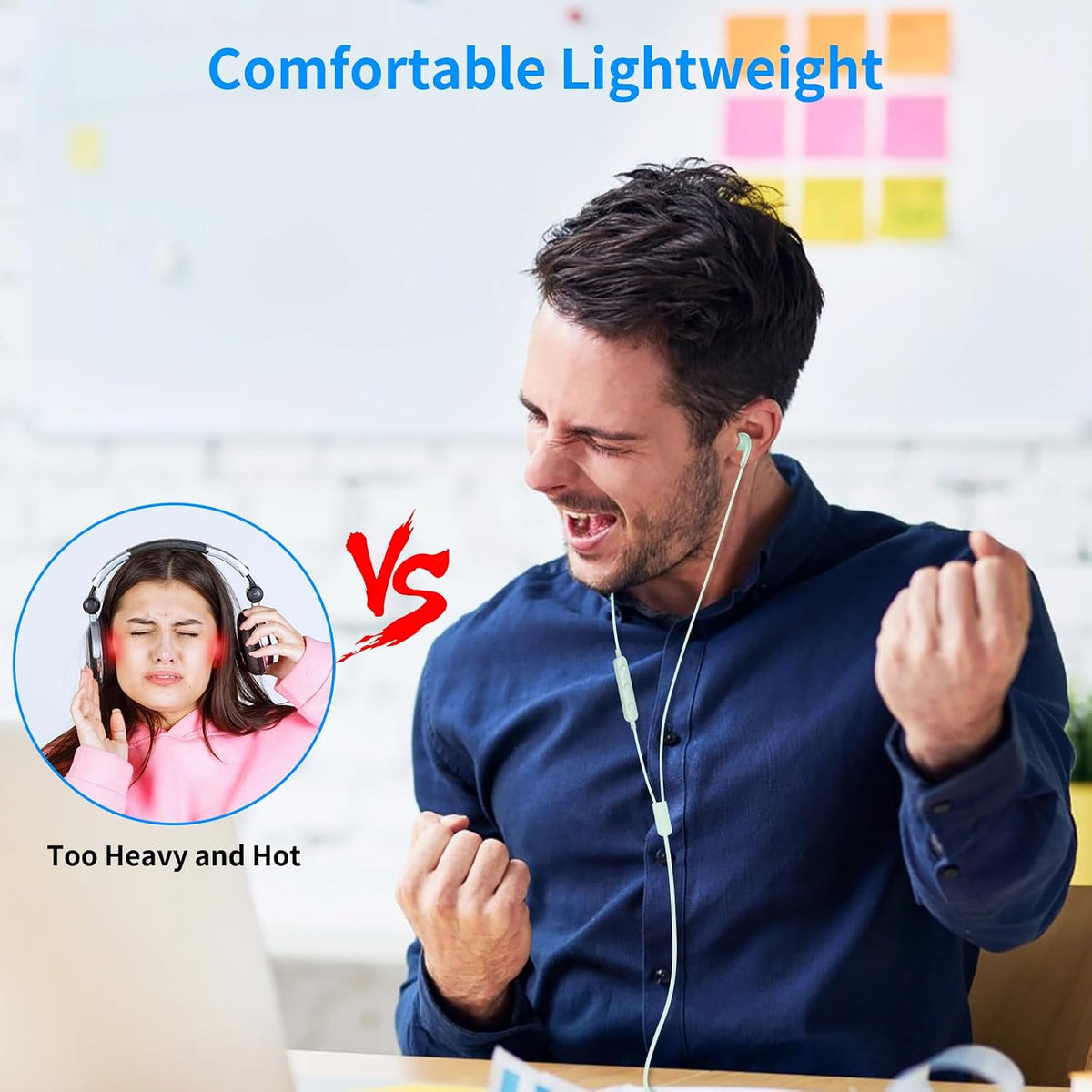 AIAUXAI Auriculares USB para PC,Auriculares con micrófono para comp...
