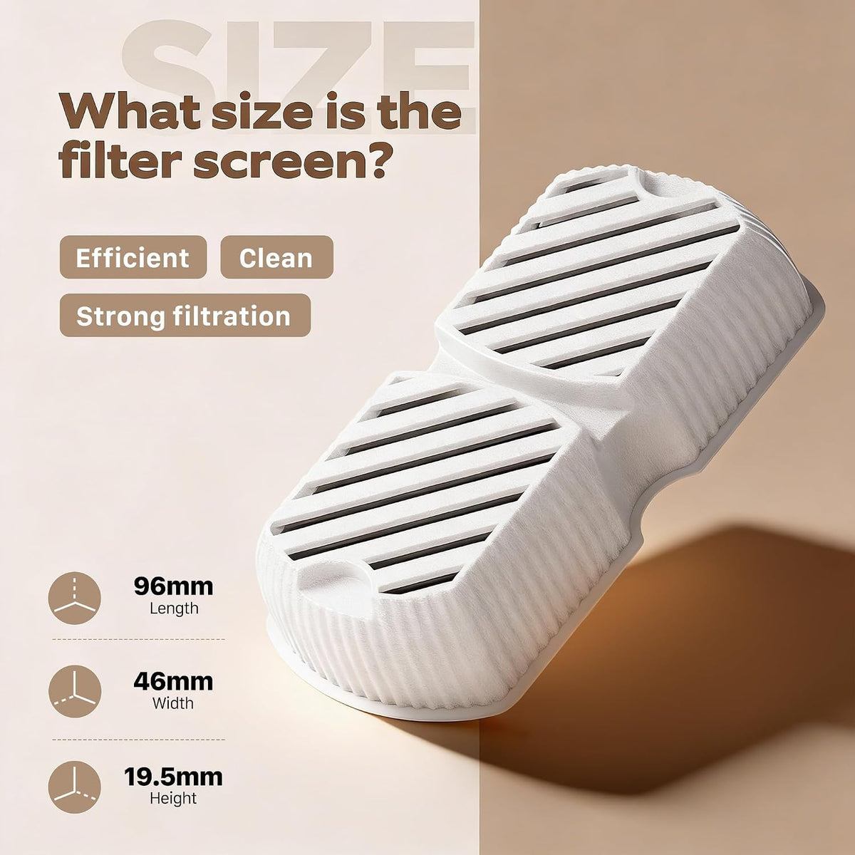 GROOKPET Filtros para fuente de agua para mascotas: 24 filtros de r...