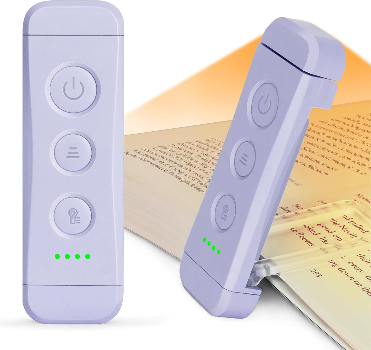 Luz de lectura Glocusent,Luz de cuello flexible,Luz de libro recarg...