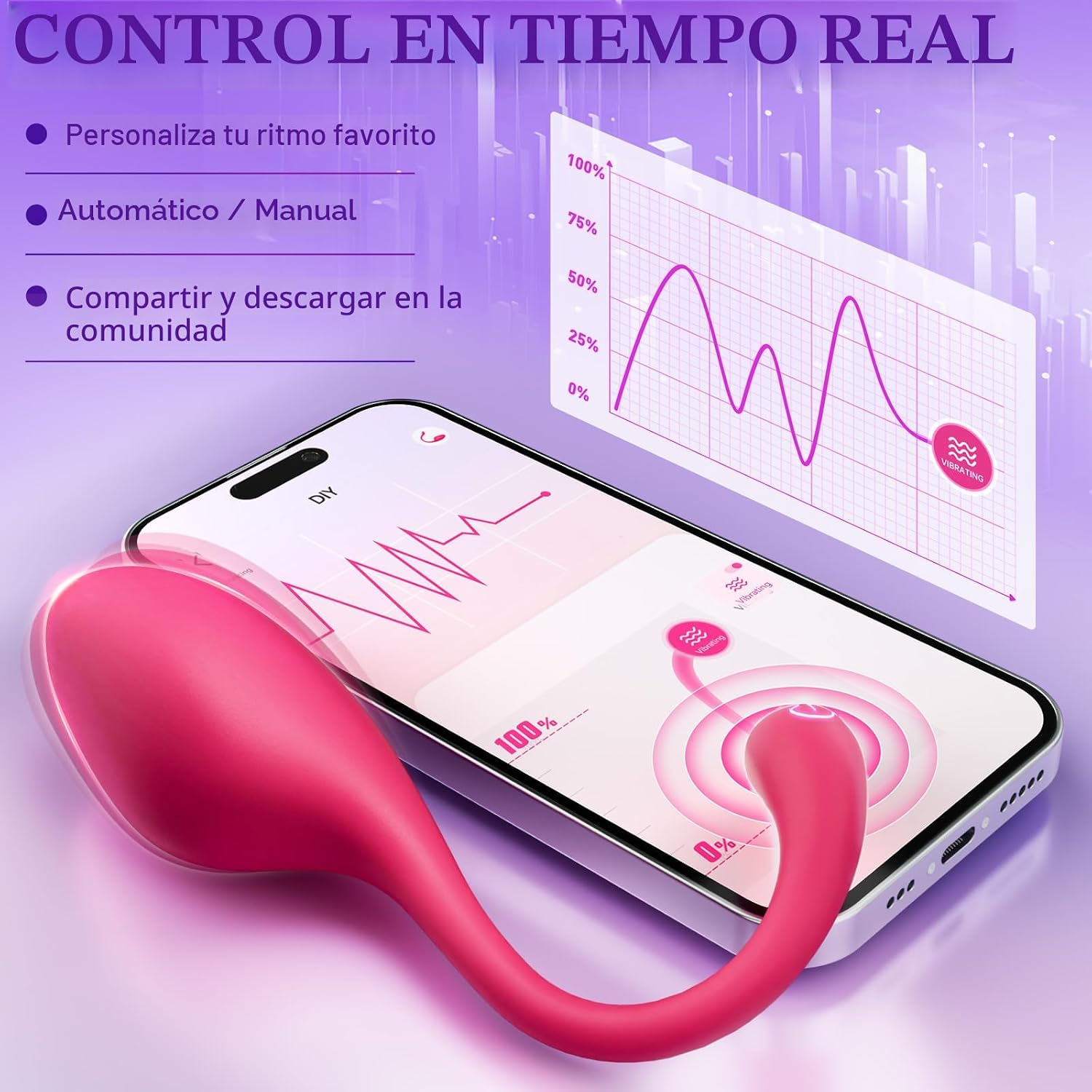 Juguetes sexuales vibrador para mujeres y hombres - Vibradores de b...