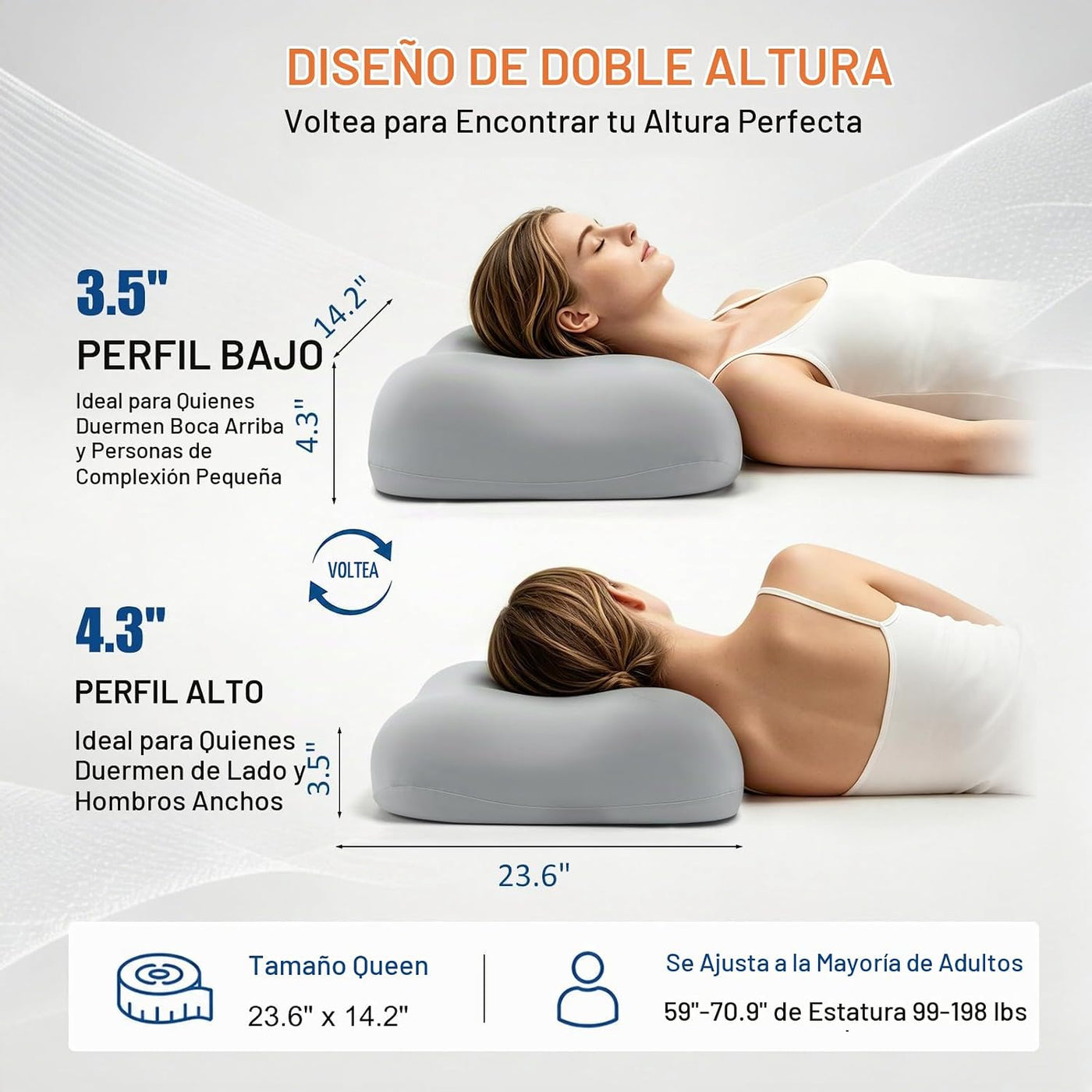 CCidea Almohada cervical para el cuello para aliviar el dolor de cu...