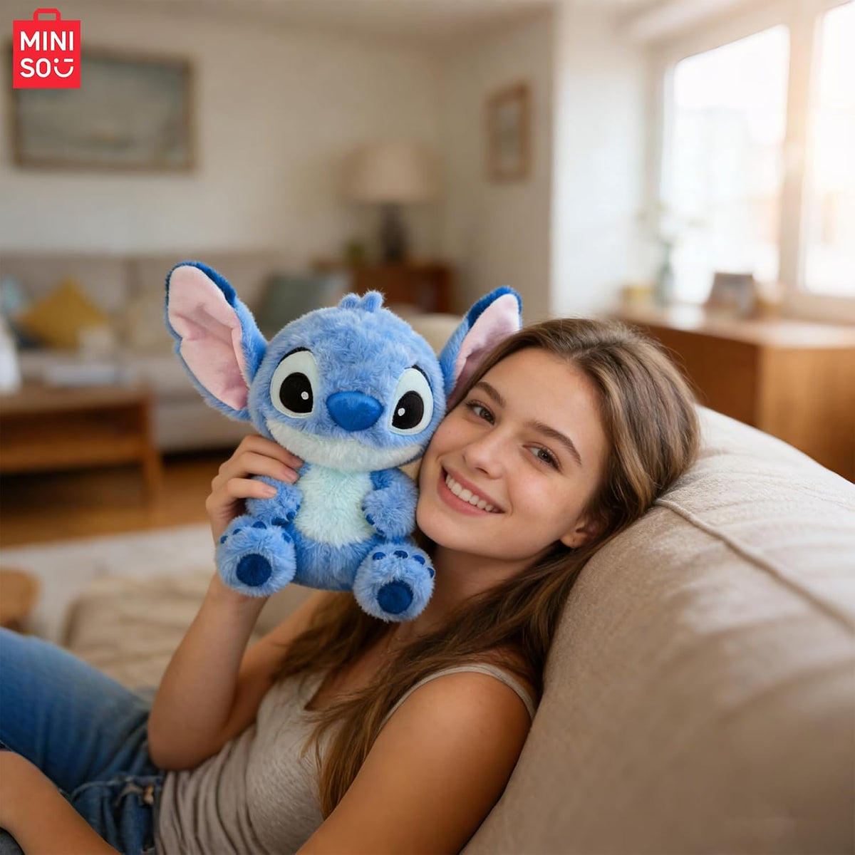MINISO Disney Stitch - Juguete de peluche Lilo &amp; Stitch de felp...