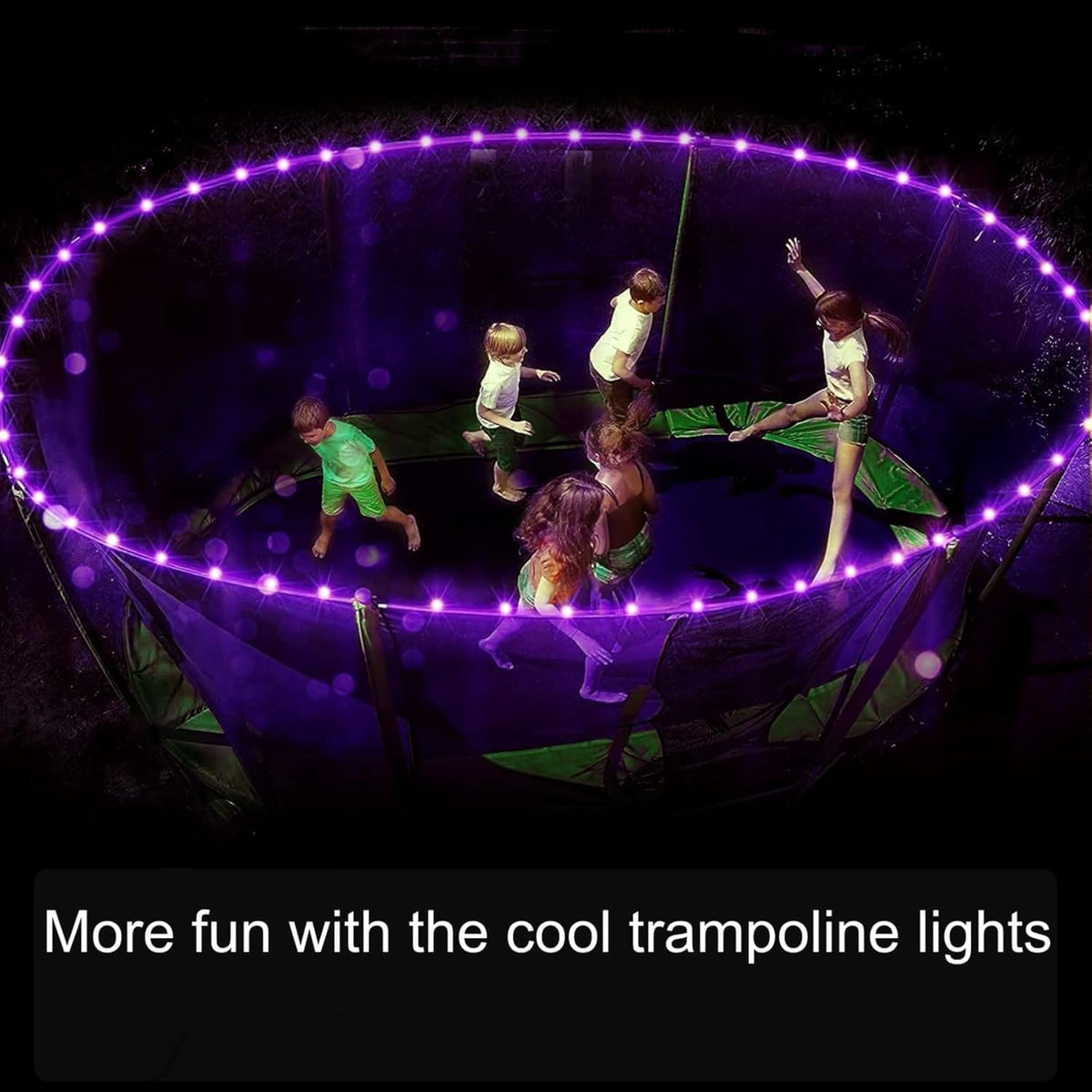 QITONG Luces solares de Halloween moradas, 66 pies, 200 luces LED s...