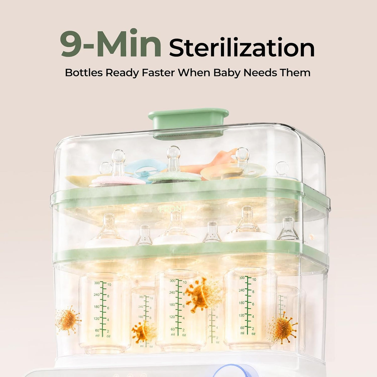 Momcozy Esterilizador y secadora de botellas de gran capacidad de 3...