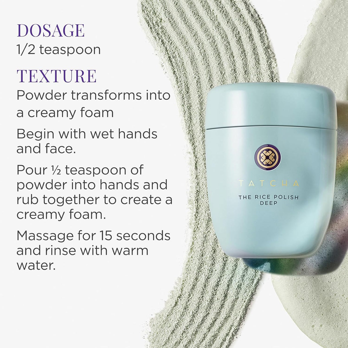 Tatcha: El esmalte de arroz. Exfoliante diario no abrasivo