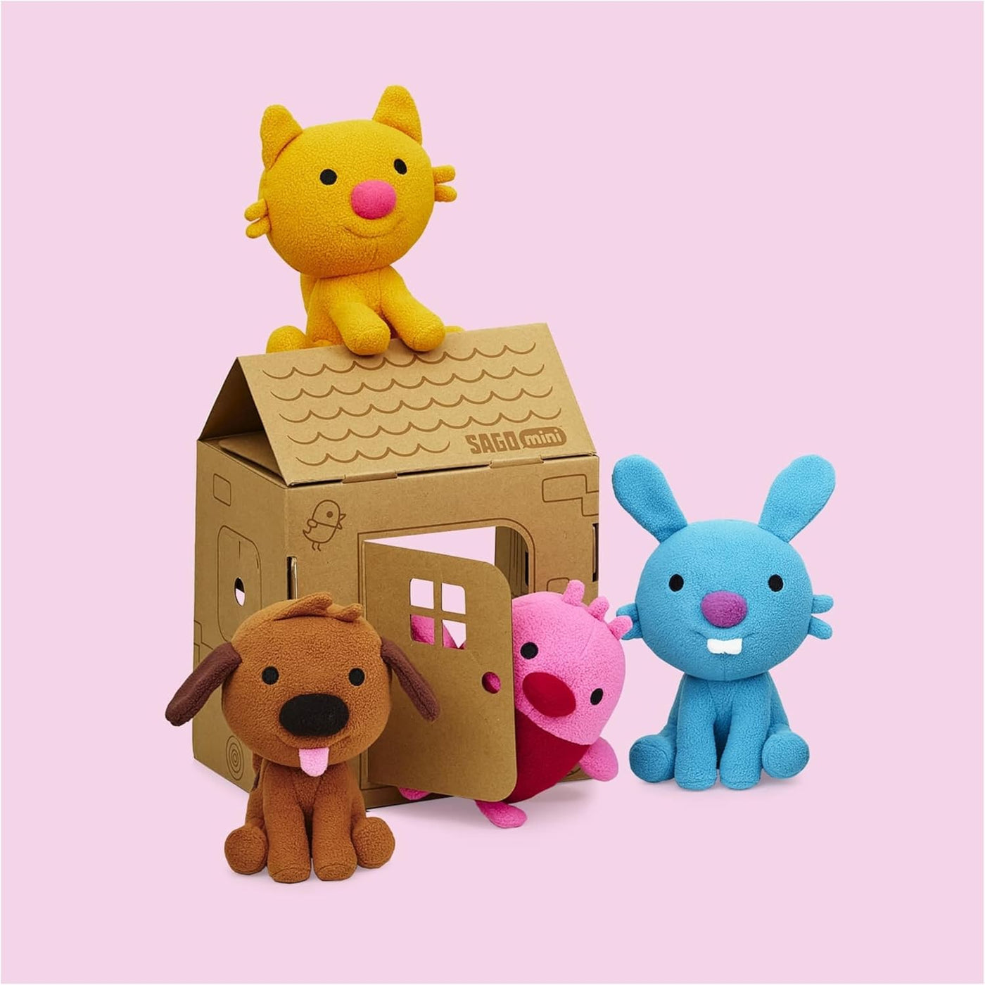 Paquete de regalo de peluche Sago Mini, 4 animales de peluche con c...
