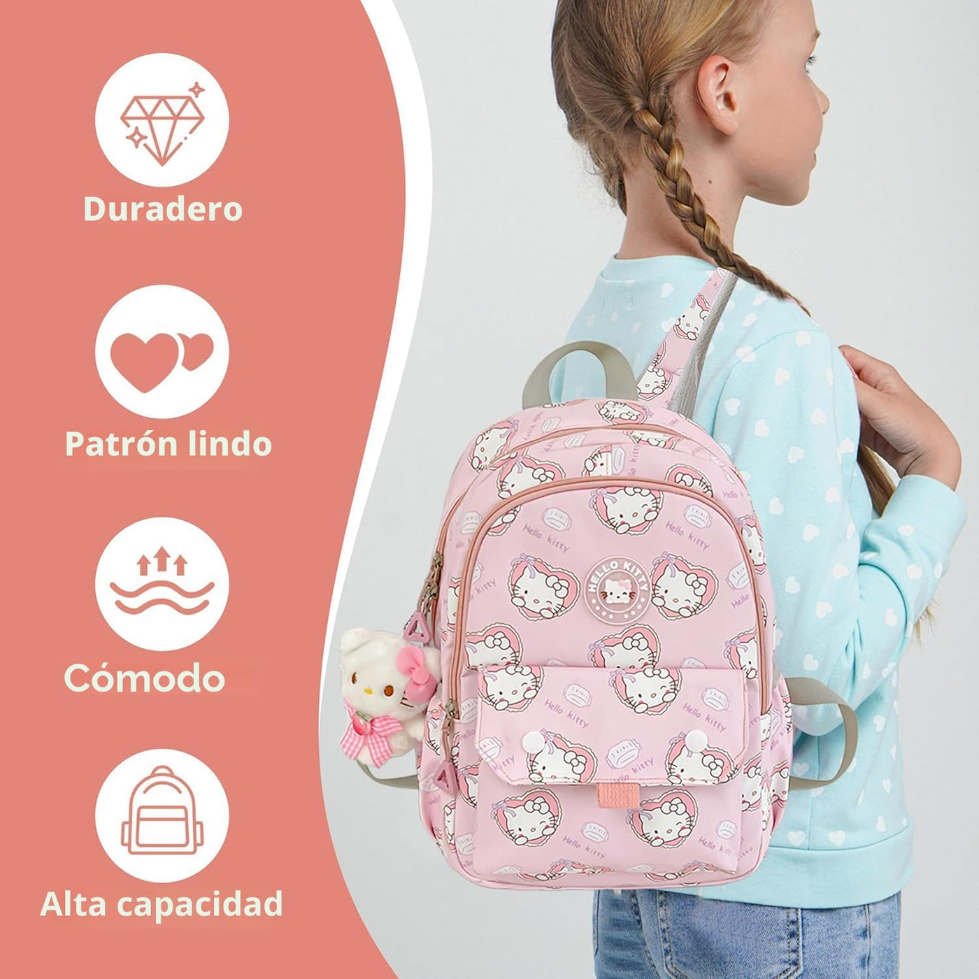 trettitre Mochila linda de anime para estudiantes, bolsa de viaje c...