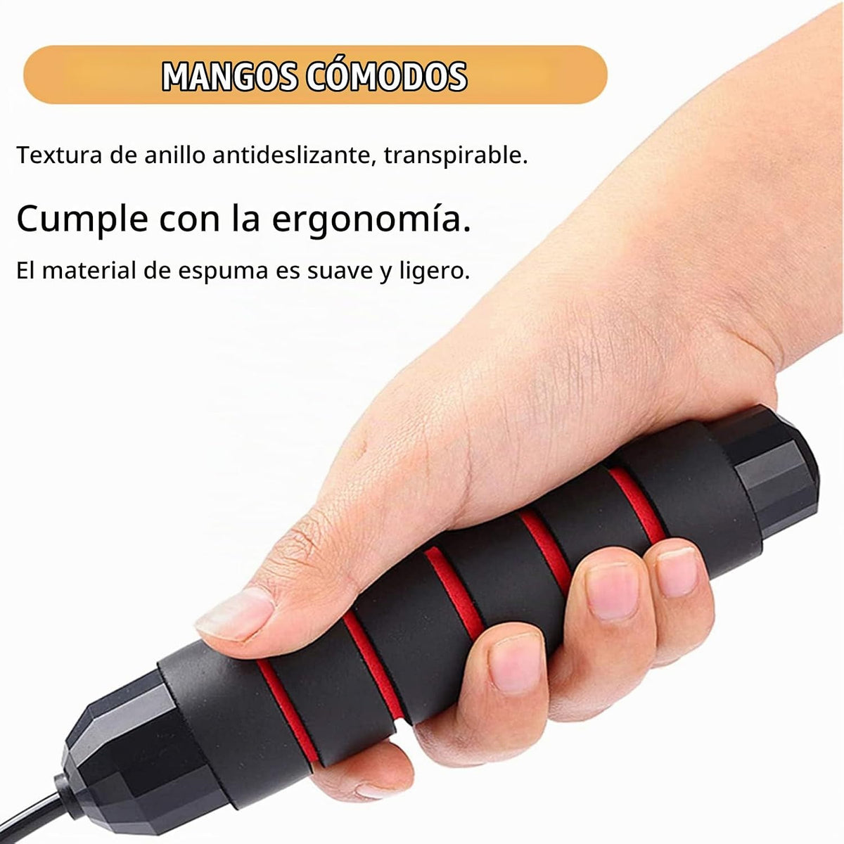Redify Cuerda de saltar, cuerdas de saltar para fitness, para mujer...