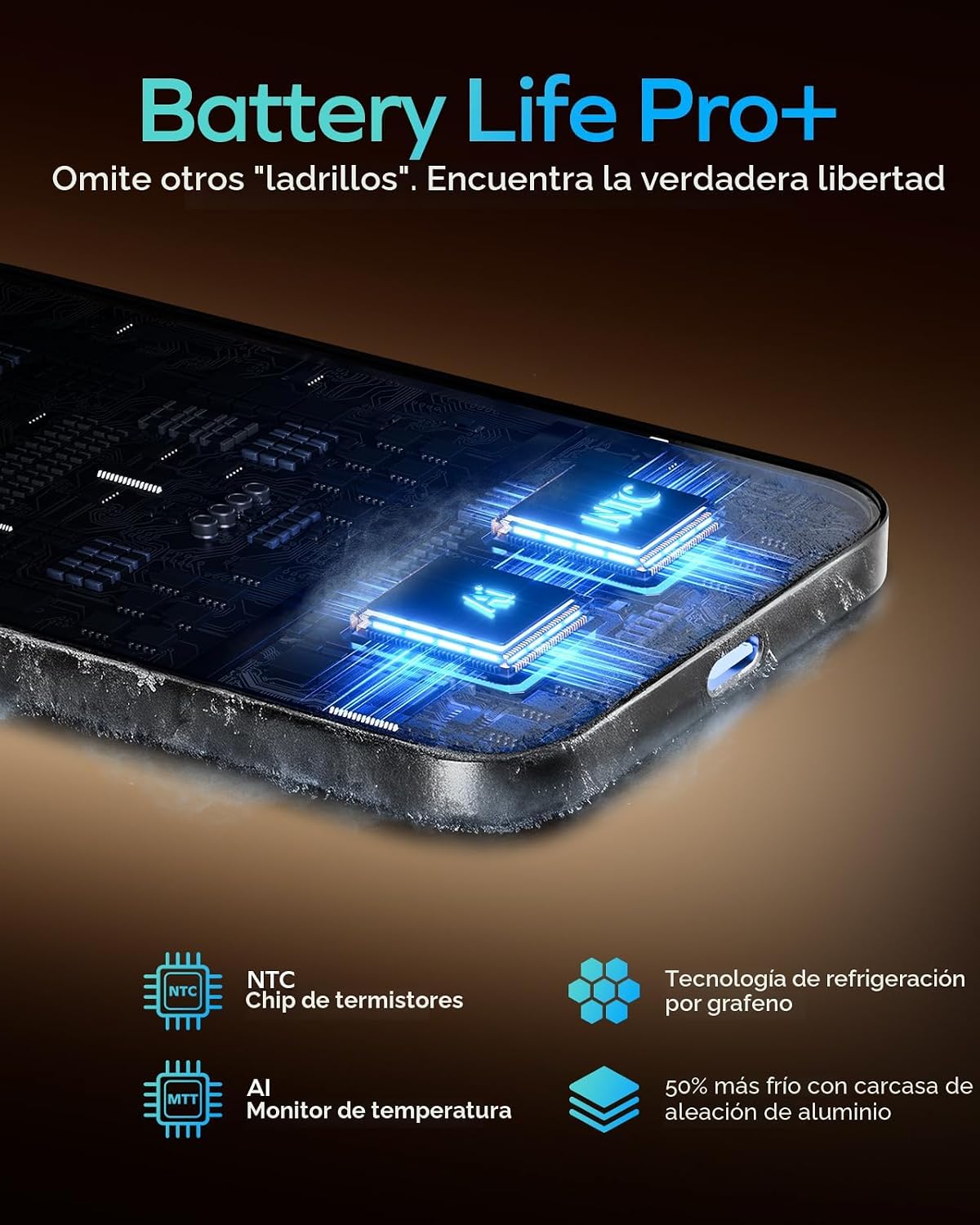 MOMAX Banco inalámbrico magnético del poder, 5000mAh delgado 0,3...
