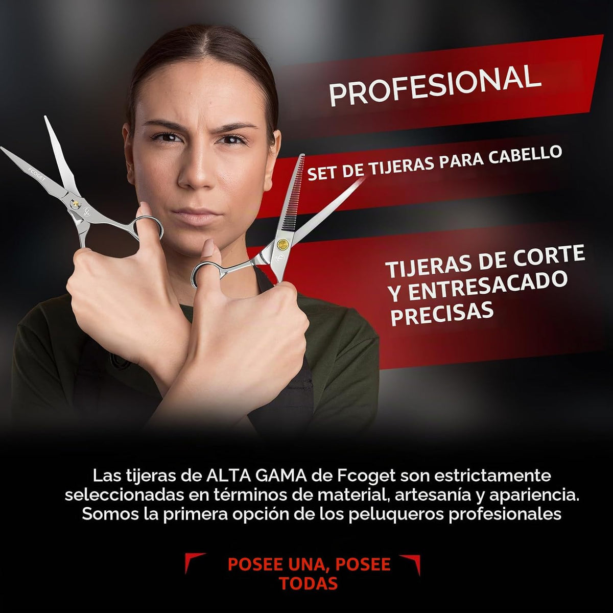 Kit de Tijeras Profesionales de Peluquería para Entresacar - Tijera...