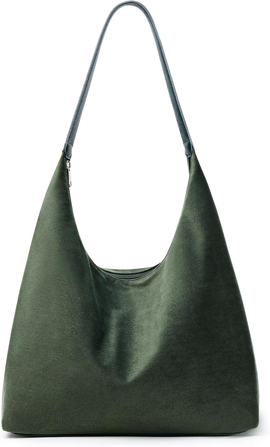 KALIDI Bolso de Mano Casual de Cuero Vegano Bolso Hobo con Cremalle...
