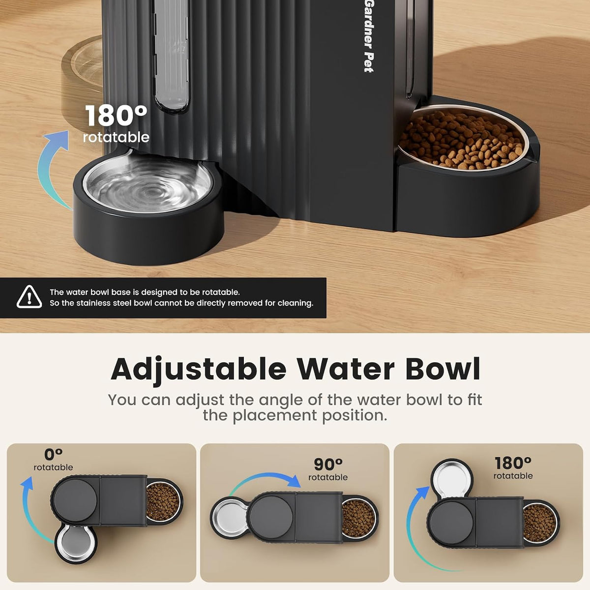 Gardner Pet Dispensador Automático por Gravedad de Comida para Gato...