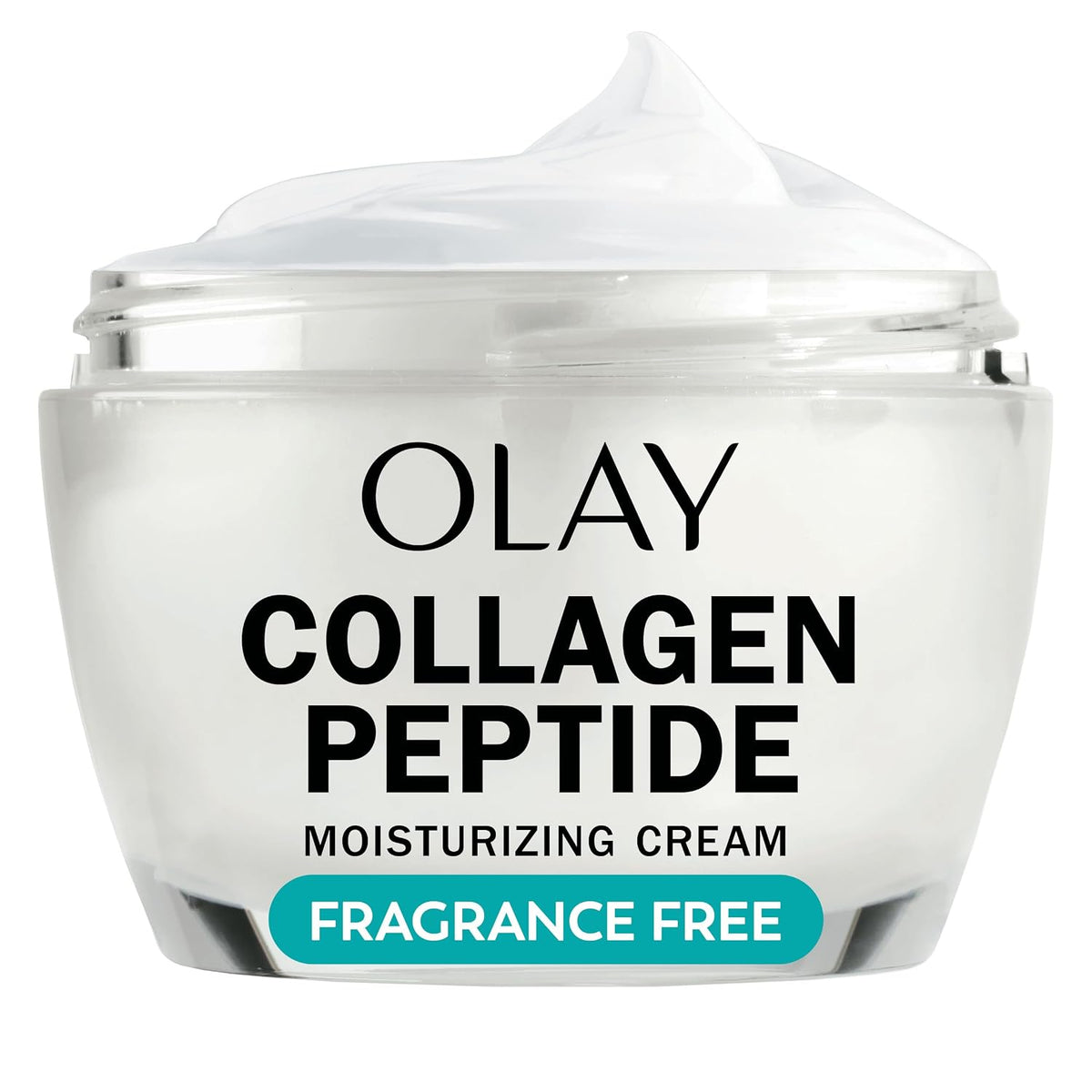 Olay Hidratante facial con péptido de colágeno, crema reafirmante p...