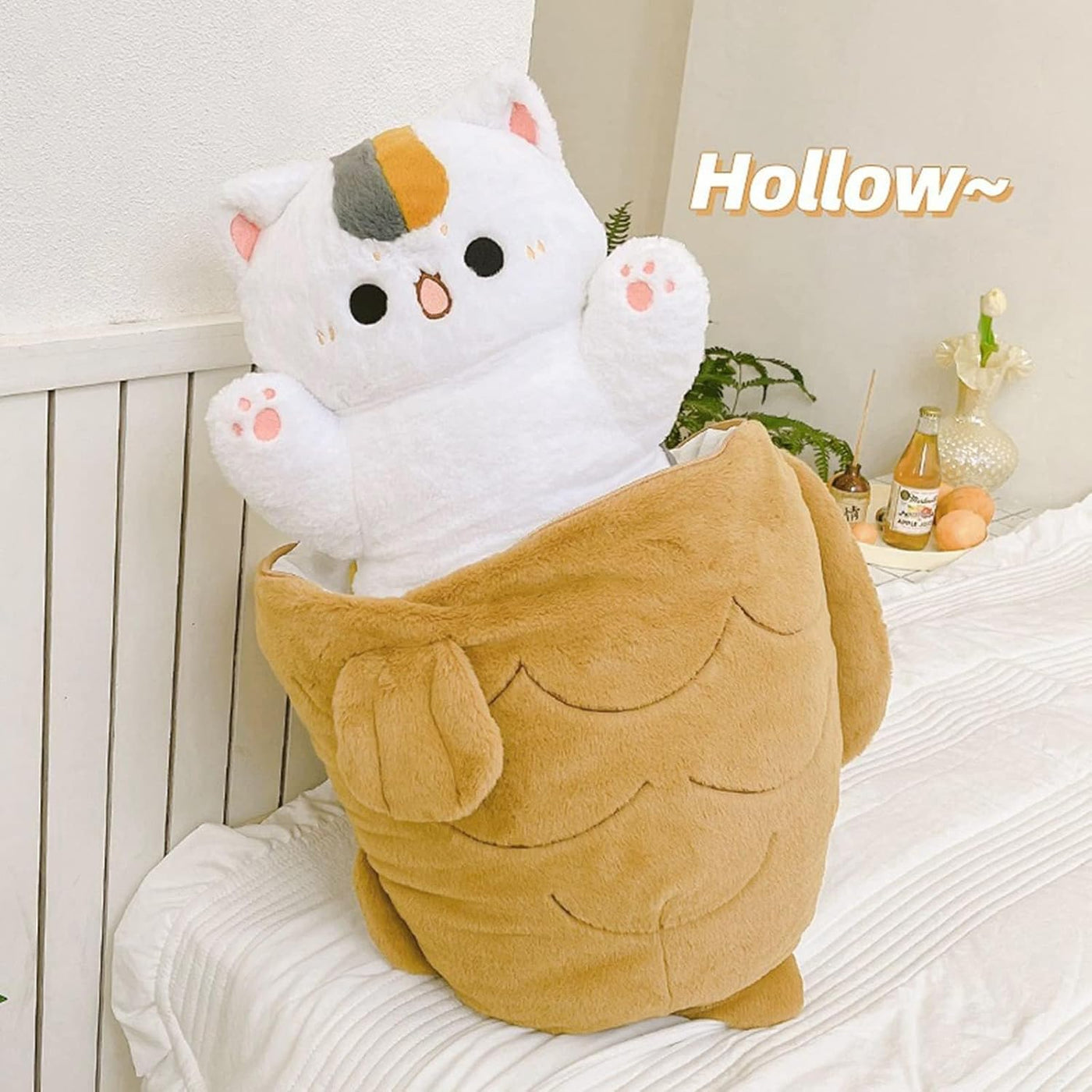 Ditucu Almohada de peluche de gato Taiyaki de 11.8 pulgadas, lindo...