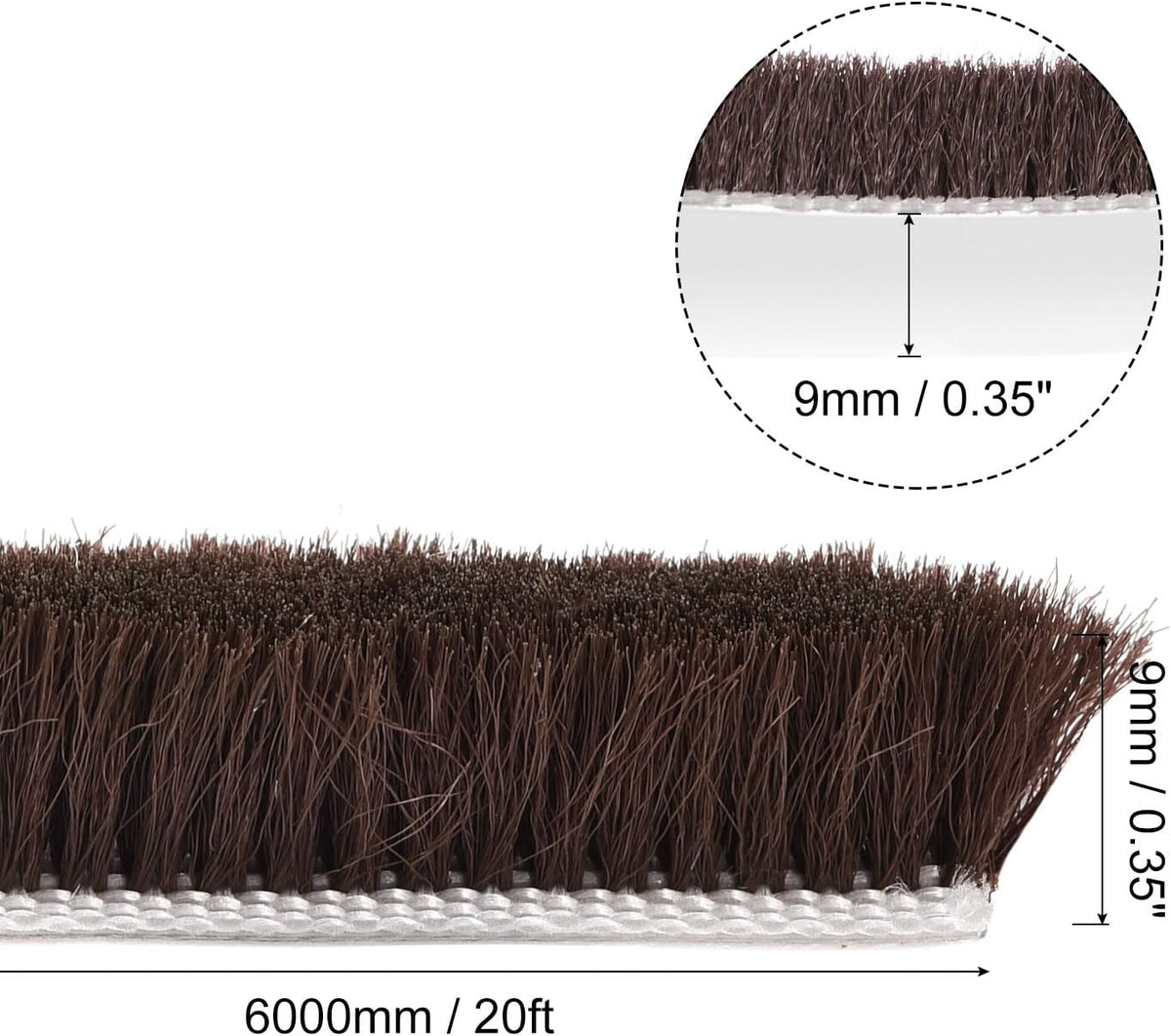 uxcell Burlete de agua, 20 pies de largo x 0.35 pulgadas de ancho x...