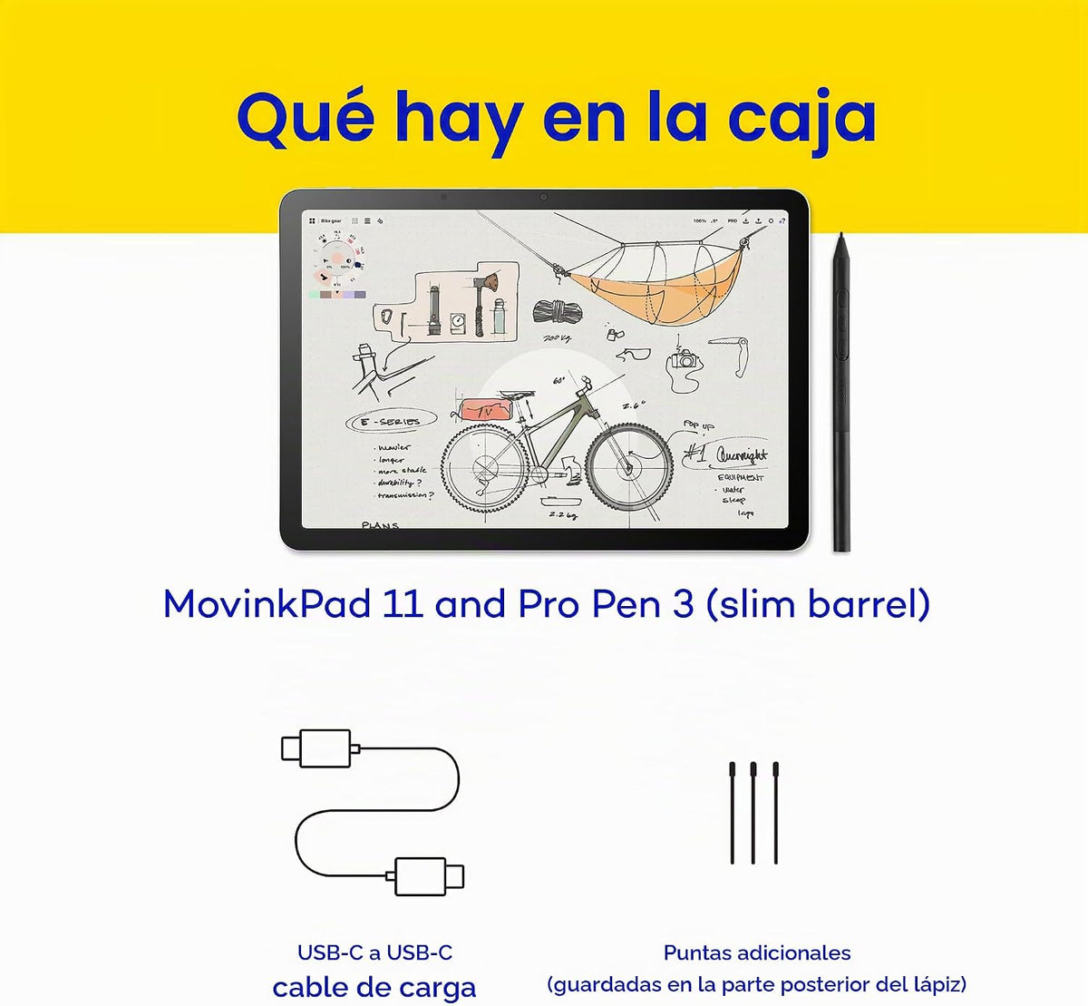 Wacom MovinkPad 11, tableta de dibujo móvil Android, con Pro Pen 3...