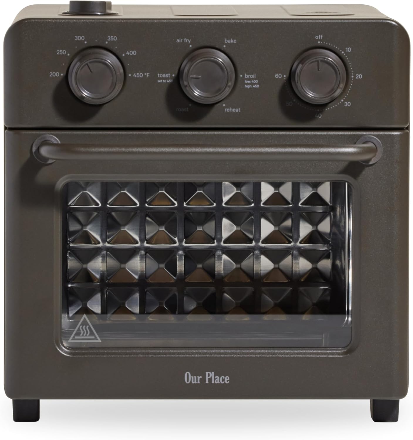 freidora de aire 6 en 1 y horno tostador, 2 estantes, 12.3 Litros