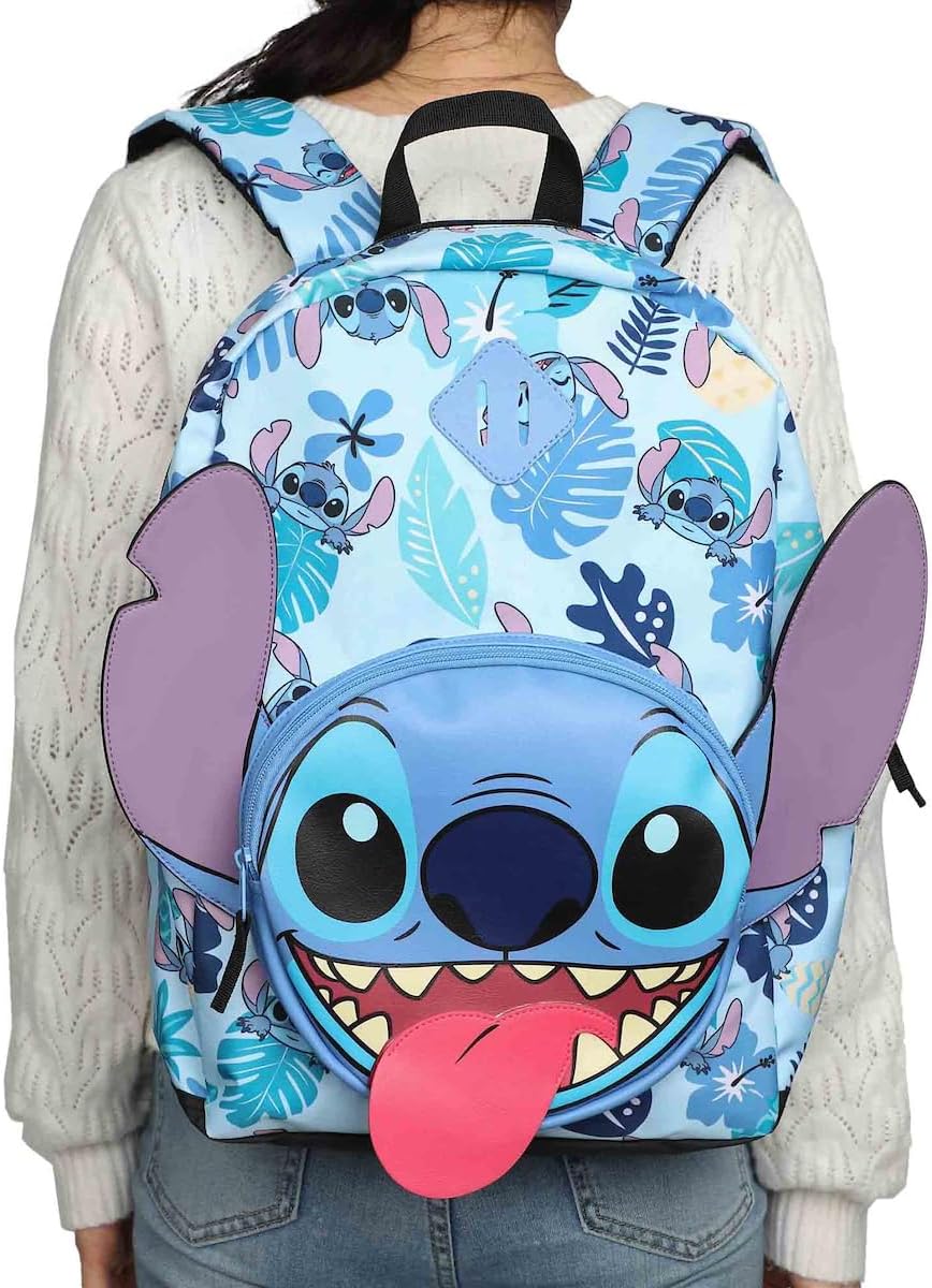 Mochila Disney Stitch Personaje 3D 17"