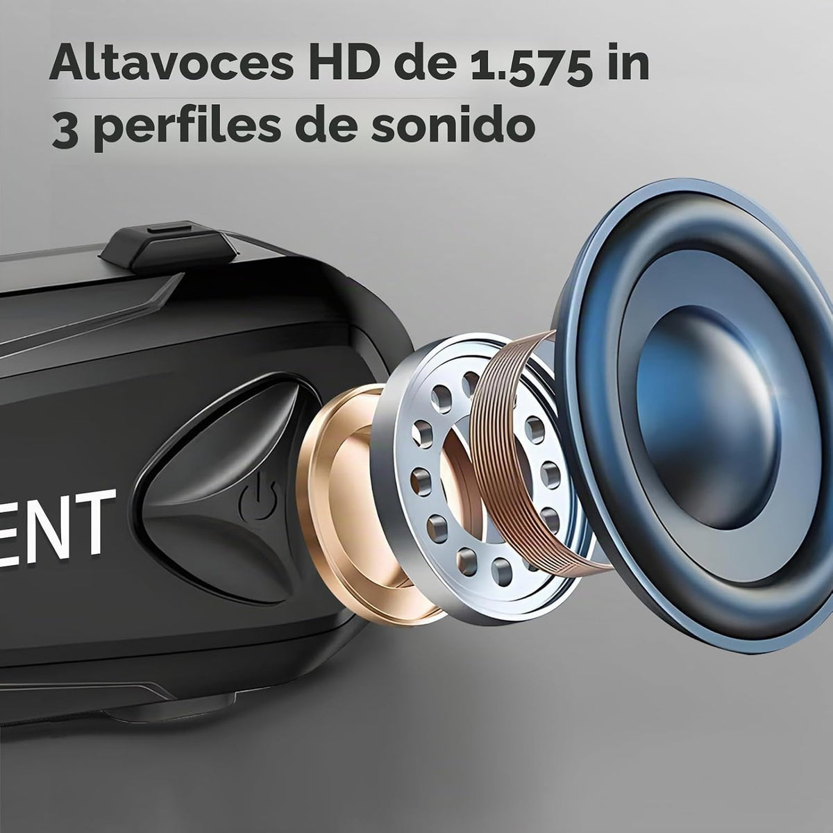 SKYVENT Q4 Auriculares de Sistema de Comunicación Bluetooth para Mo...