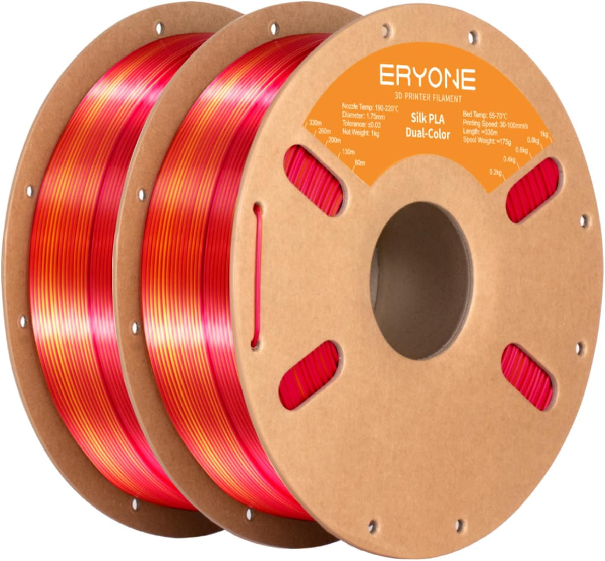 ERYONE - Filamento PLA de Seda de Doble Color para Impresora 3D de...
