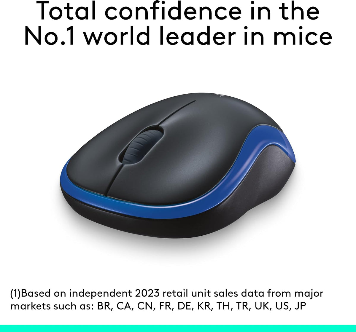Logitech Ratón inalámbrico ambidiestro compacto M185 con empuñadura...