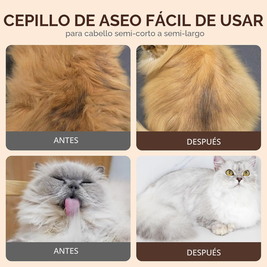 Aumuca Cepillos para gatos de interior, cepillo de pelo de perro pa...